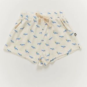 NWT Oeuf Play Shorts - Gardenia/Pigeon